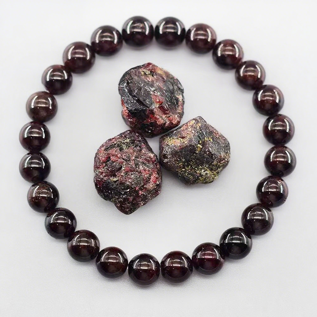 Pentalith Natural Crystal Agate Raw Stone Bracelets - Single-strand, Unisex Design