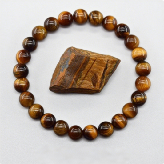 Pentalith Natural Crystal Agate Raw Stone Bracelets - Single-strand, Unisex Design